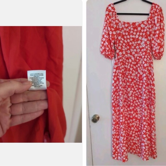 Red Poppy Valencia Floral Dress - Picture 5 of 5